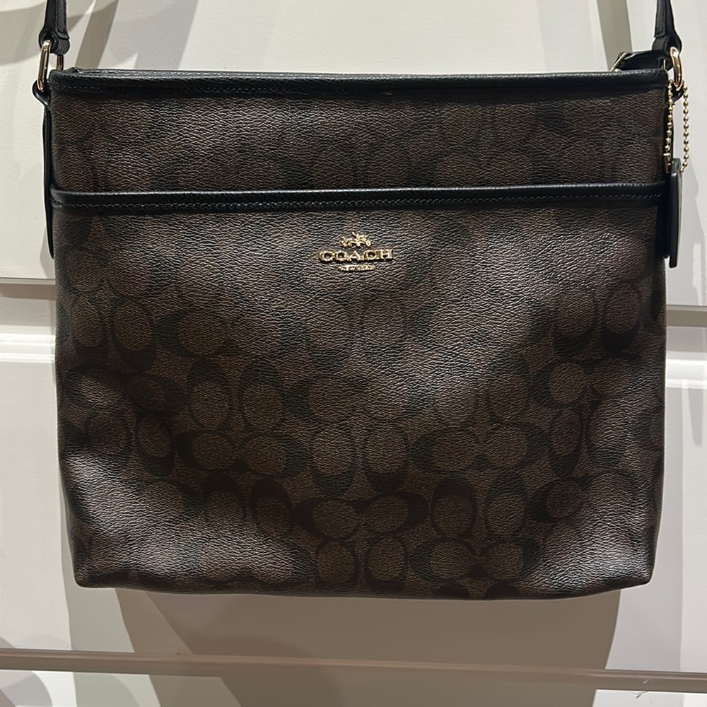 Coach Signature Coated Canvas Crossbody Gem